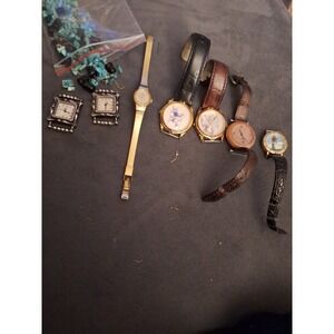 Odd Lot of 7 Non Working Vintage Ladies Watches 1  Pulsar 2 Wildlife  Etc